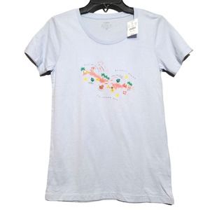 J. Crew Factory Collectors Caribbean graphic tee NWT XS